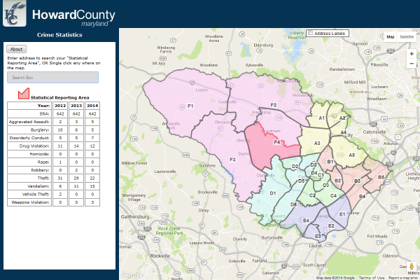 Howard County Maryland Data Download and Viewer